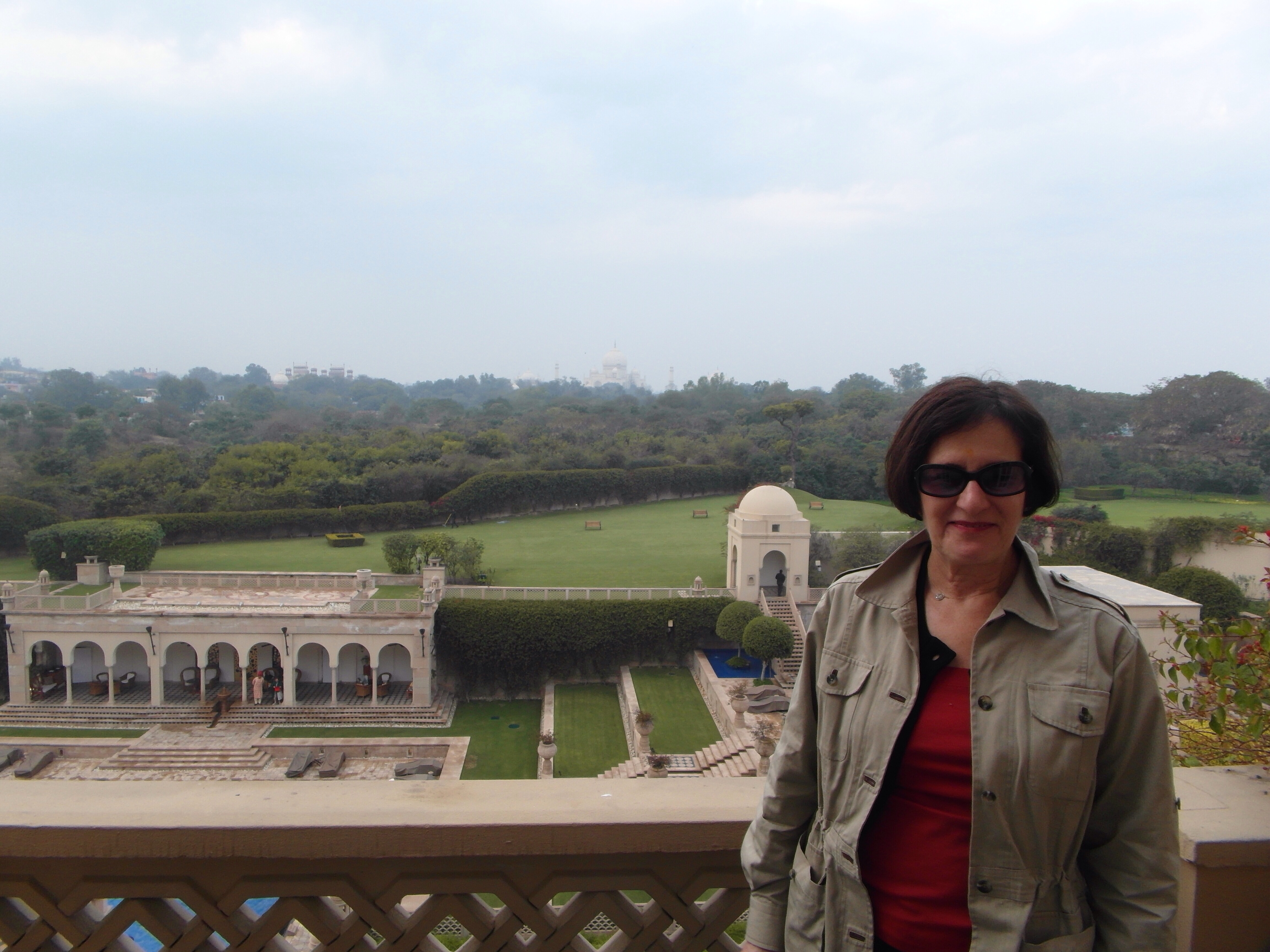 Taj Mahal as viewed from the Oberoi Amarvilas