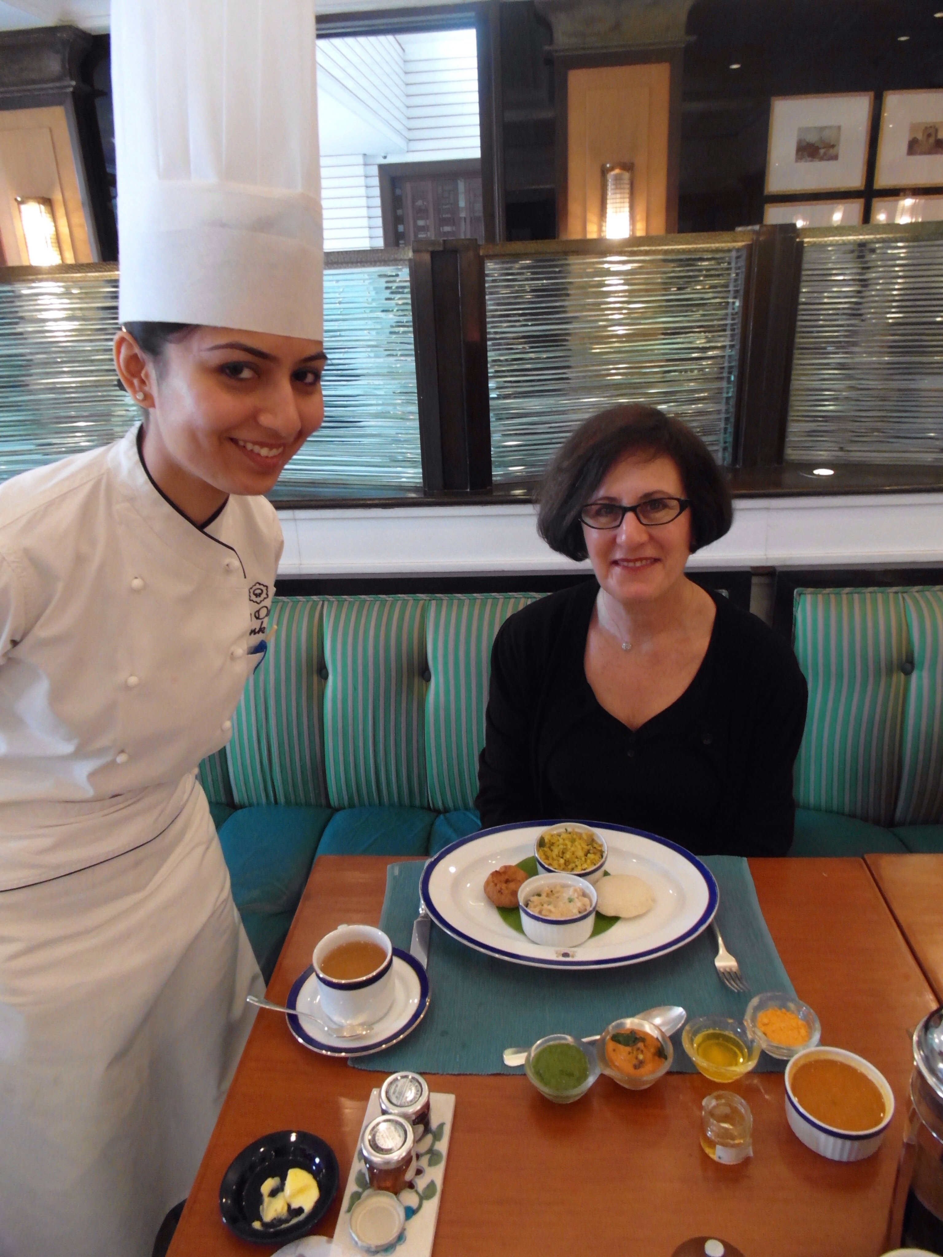 Oberoi Amarvilas in Agra India - an Indian breakfast