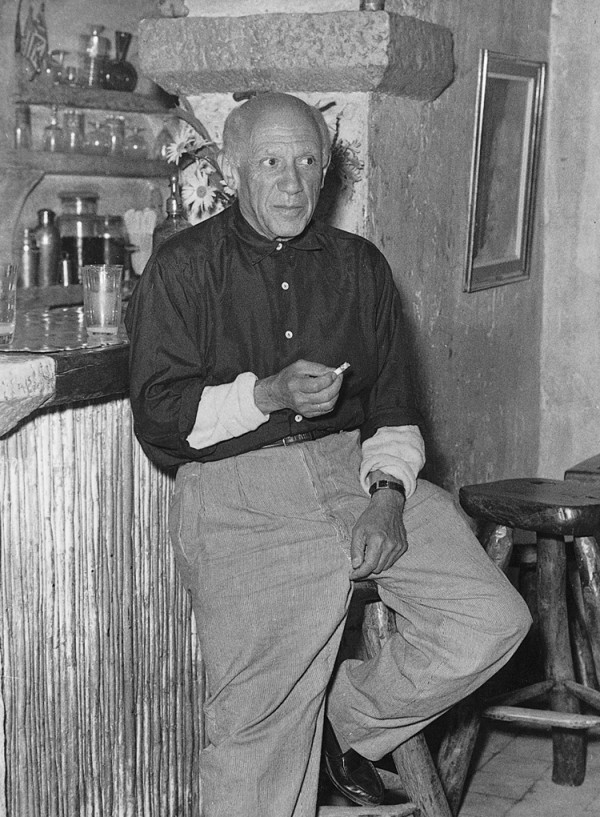 Picasso at La Colombe d'Or in Saint Paul de Vence