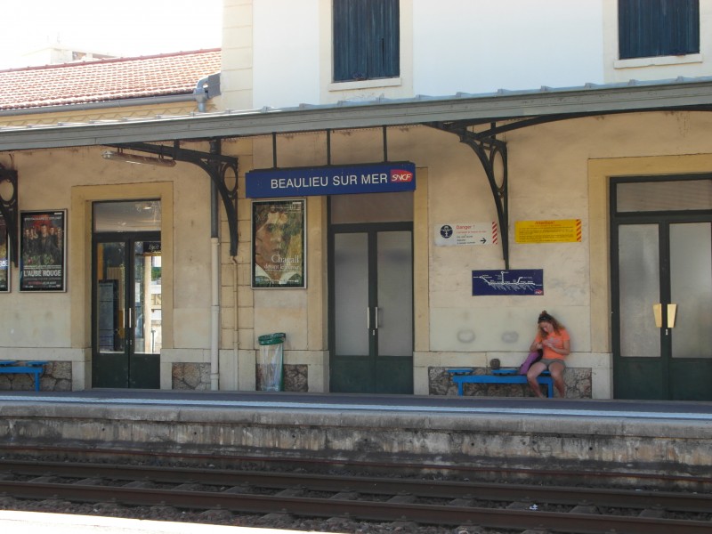 SNCF train station of Beaulieu sur Mer