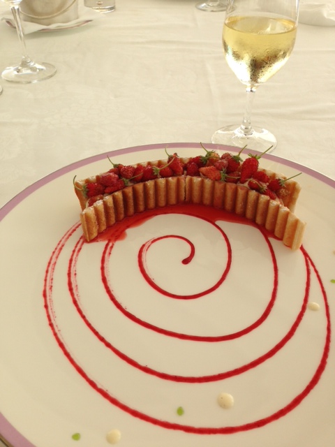 Luncheon Dessert Millefeuille with "fraises des bois"