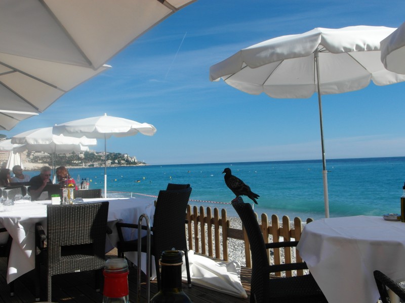 Plage Beau Rivage in Nice France on the Cote d'Azur French Riviera