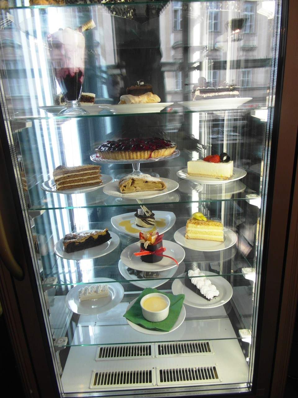 Prague Cafes : Grand Cafe Orient Pastry Display