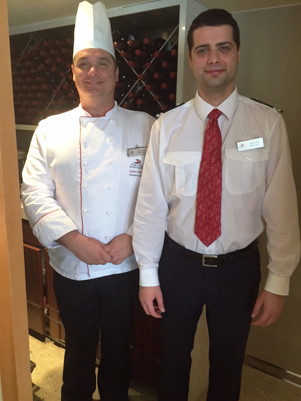 Viking Tor Executive Chef Lazlo and Dining Room Manager Tibor