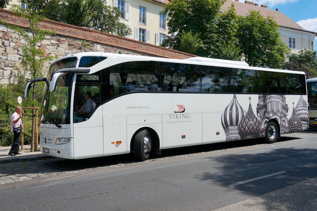 Viking River Cruises - Viking has its own fleet of tour buses