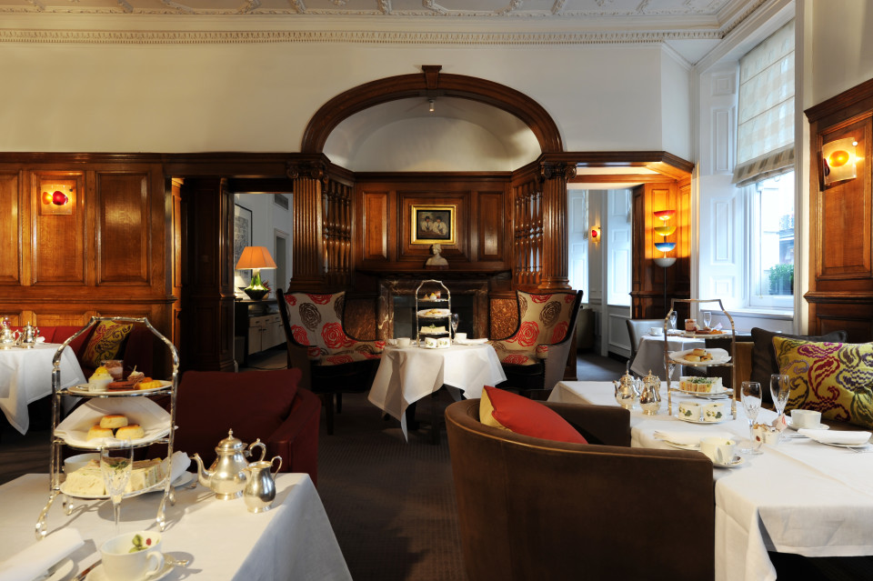 English Tea Room at Brown's Hotel in London England