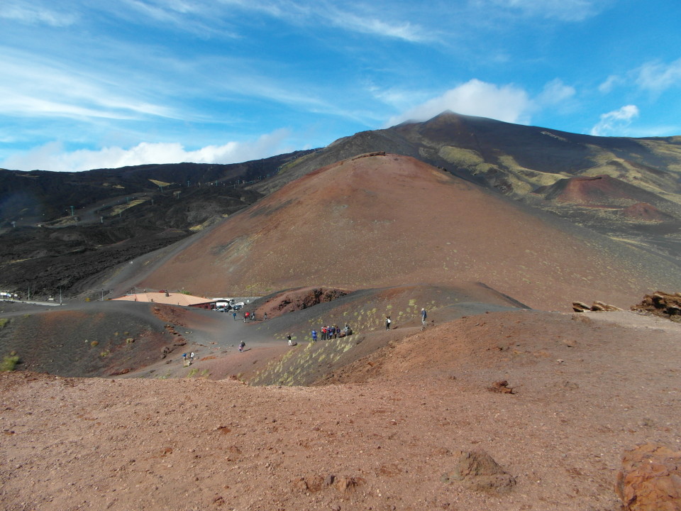 Southeast Sicily : One of the 260 craters of Mount Etna