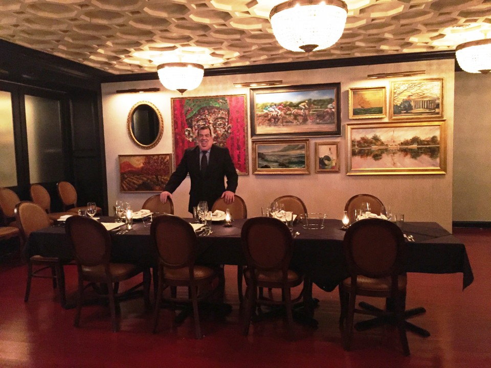 Pennsylvania 6 DC : James Beard award-winning Master Sommelier Marc Slater welcomes guests in one of the private dining rooms