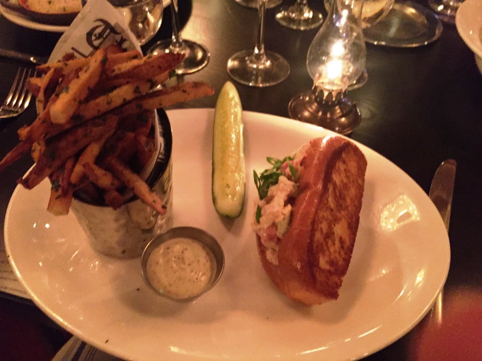 Pennsylvania 6 DC : Lobster Roll with one-pound poached lobster, celery, green onions, mayonnaise, buttered roll, duck fat fries