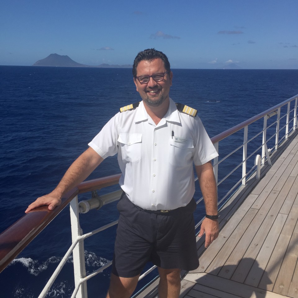Yacht Cruising the Caribbean in style with Windstar Cruises : Top-notch friendly service overseen by Hotel Manager Christian Streicher