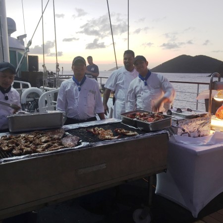 Dining under the stars with Windstar Cruises !