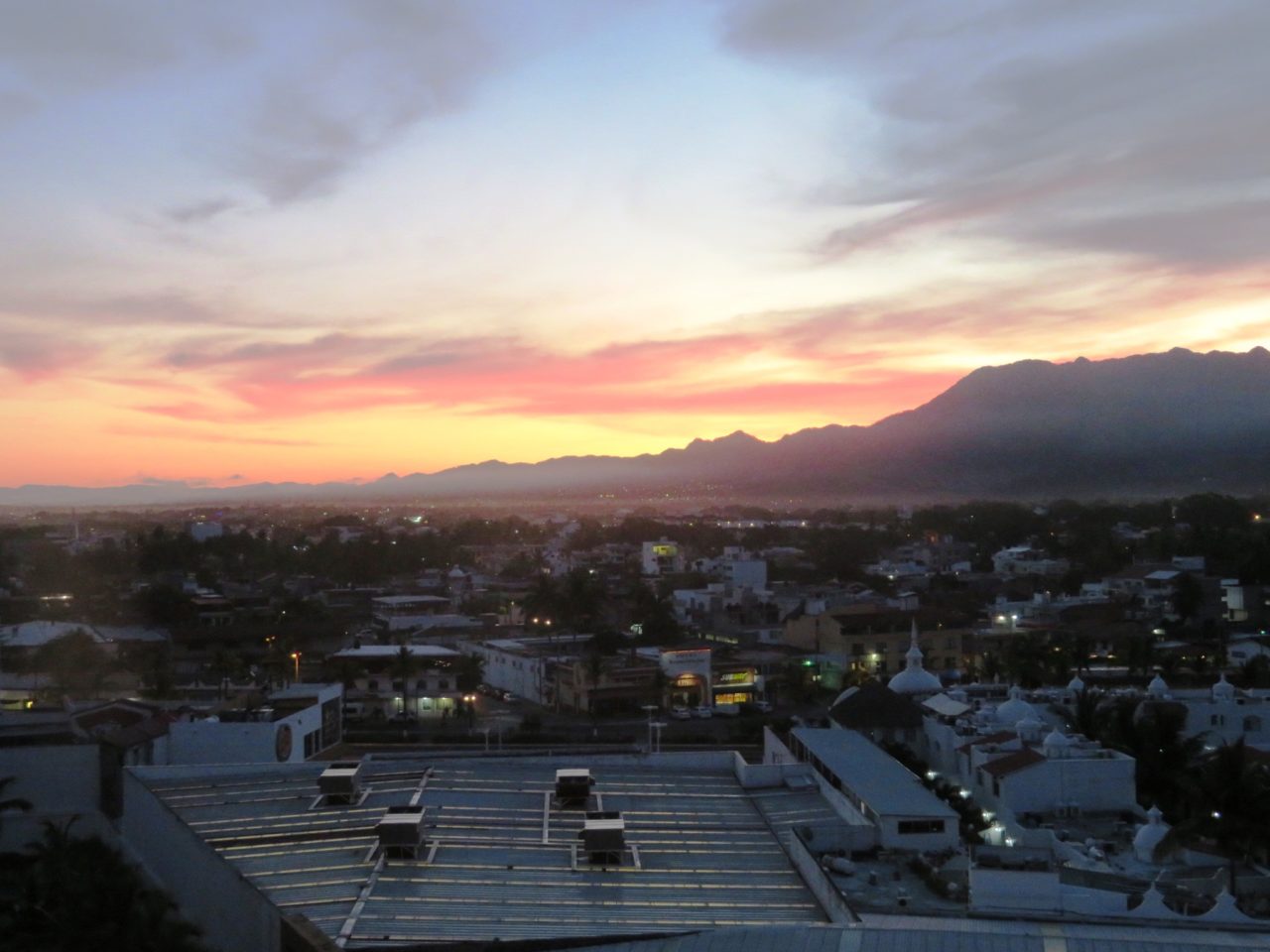  Sun rising behind the Sierra Madre Mountains