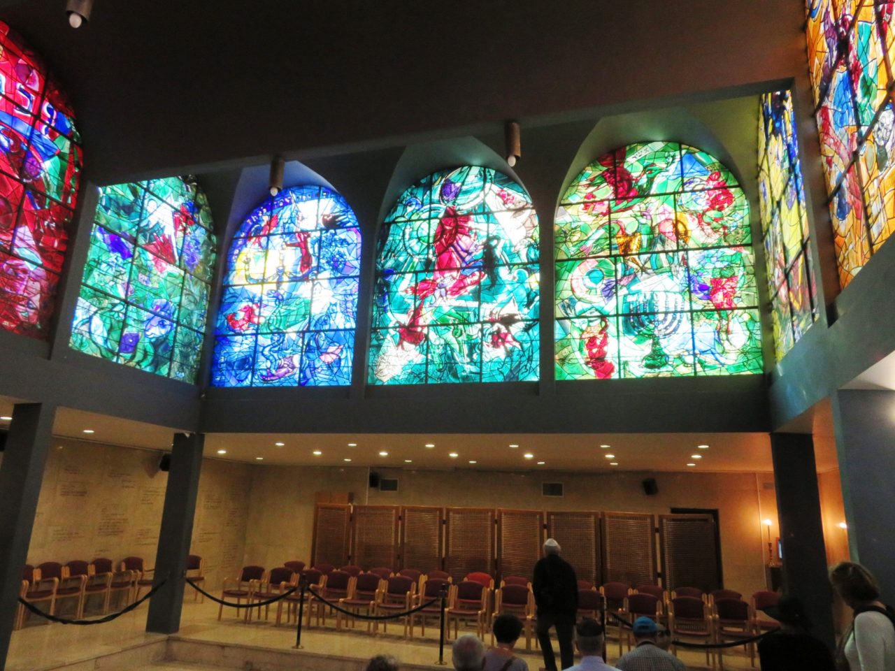 Favorite Israel Vacation Experiences : Chagall windows at the synagogue of the Hadassah Medical Center in Jerusalem