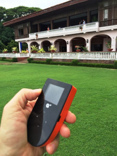 WiFi Anywhere : Skyroam Global Hotspot providing internet access at Ferdinand Marcos' summer house in the Philippines