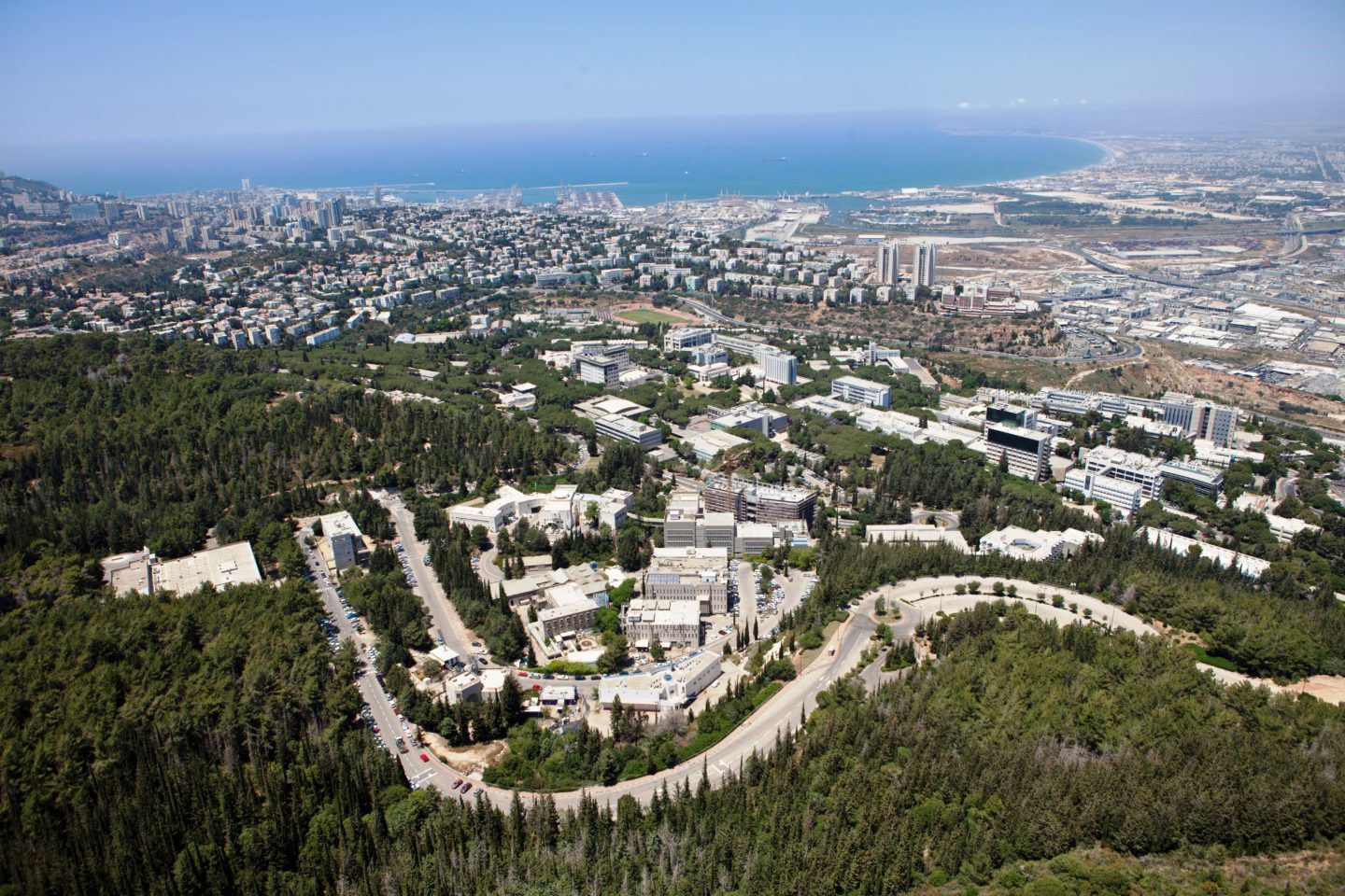 Technion : Technion Campus Overlooking Haifa City and Bay