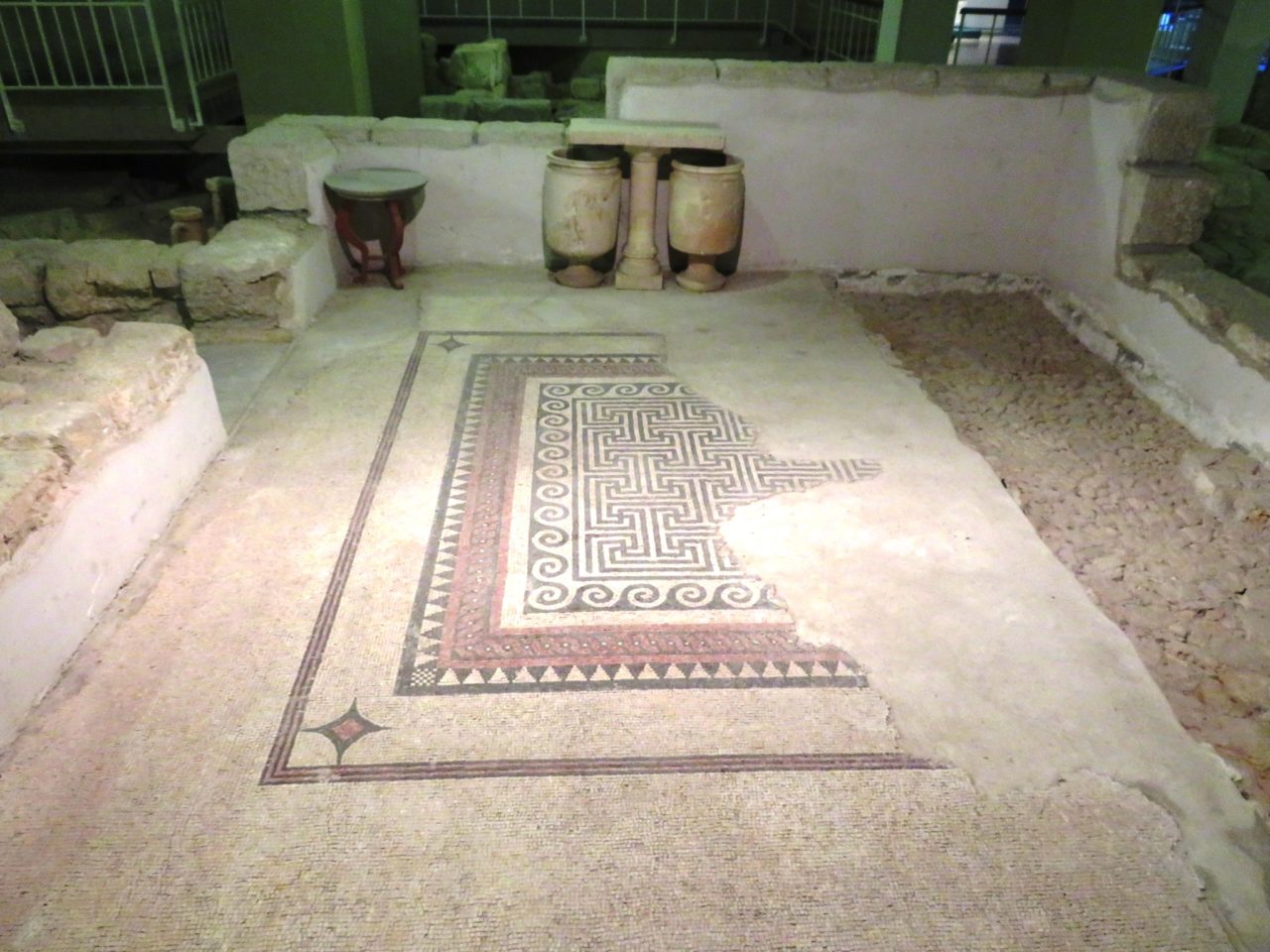 The joys of walking Jerusalem - a Herodian Mansion floor from 2,000 years ago