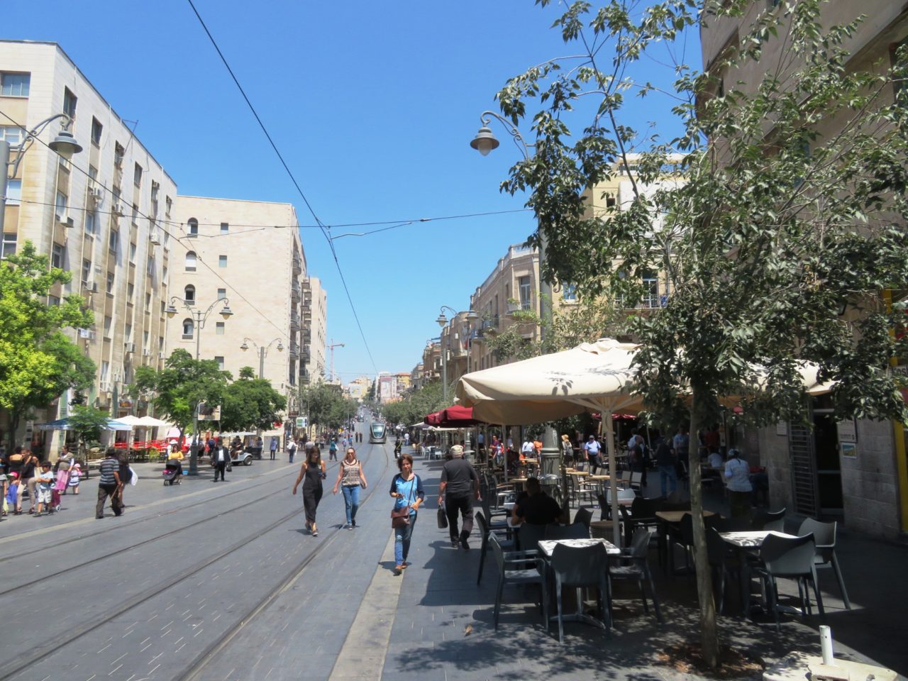 The joys of walking Jerusalem - Jaffa Street in downtown Jerusalem