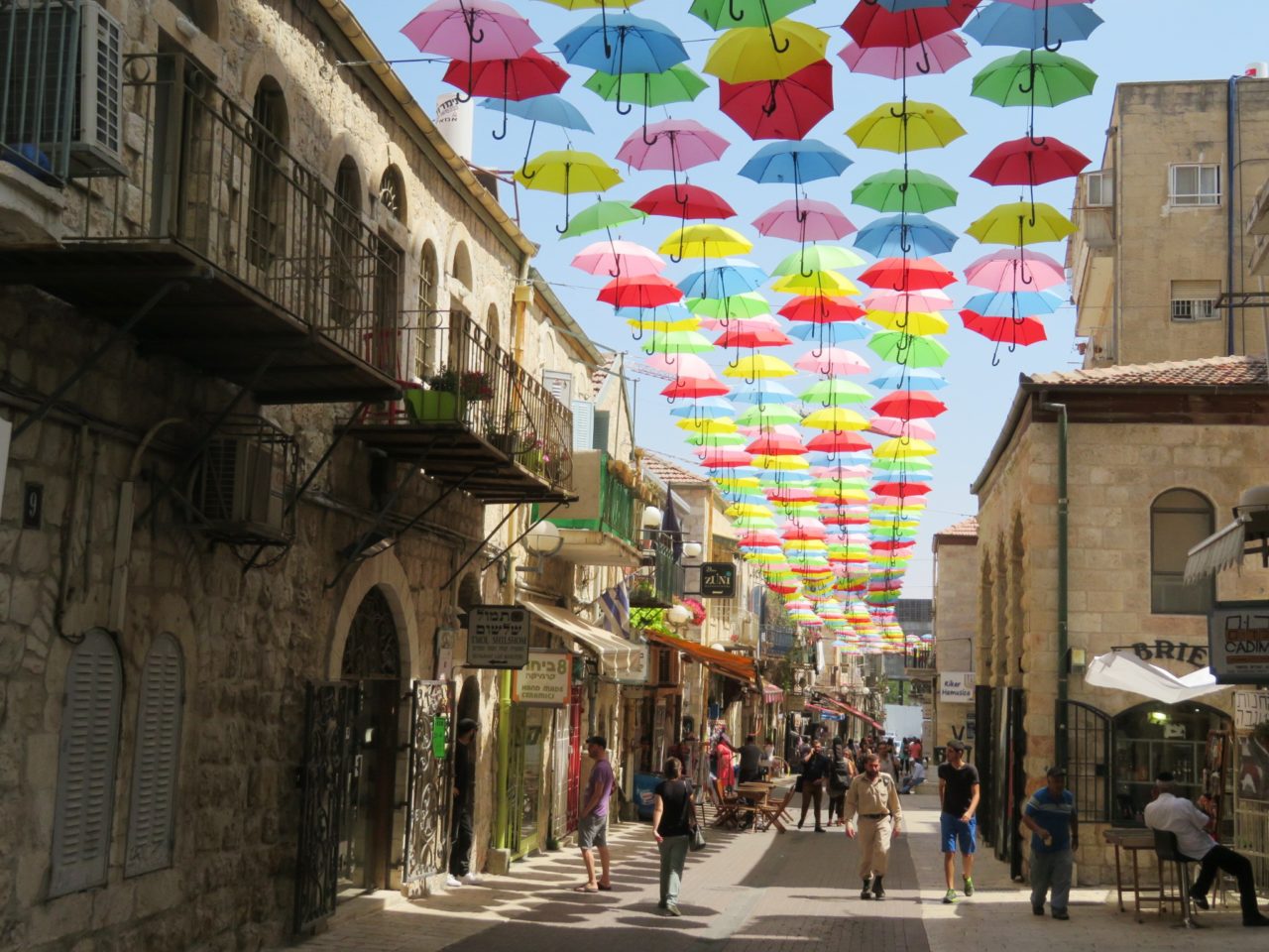 The joys of walking Jerusalem - a street in the Nahalat Shiva neighborhood