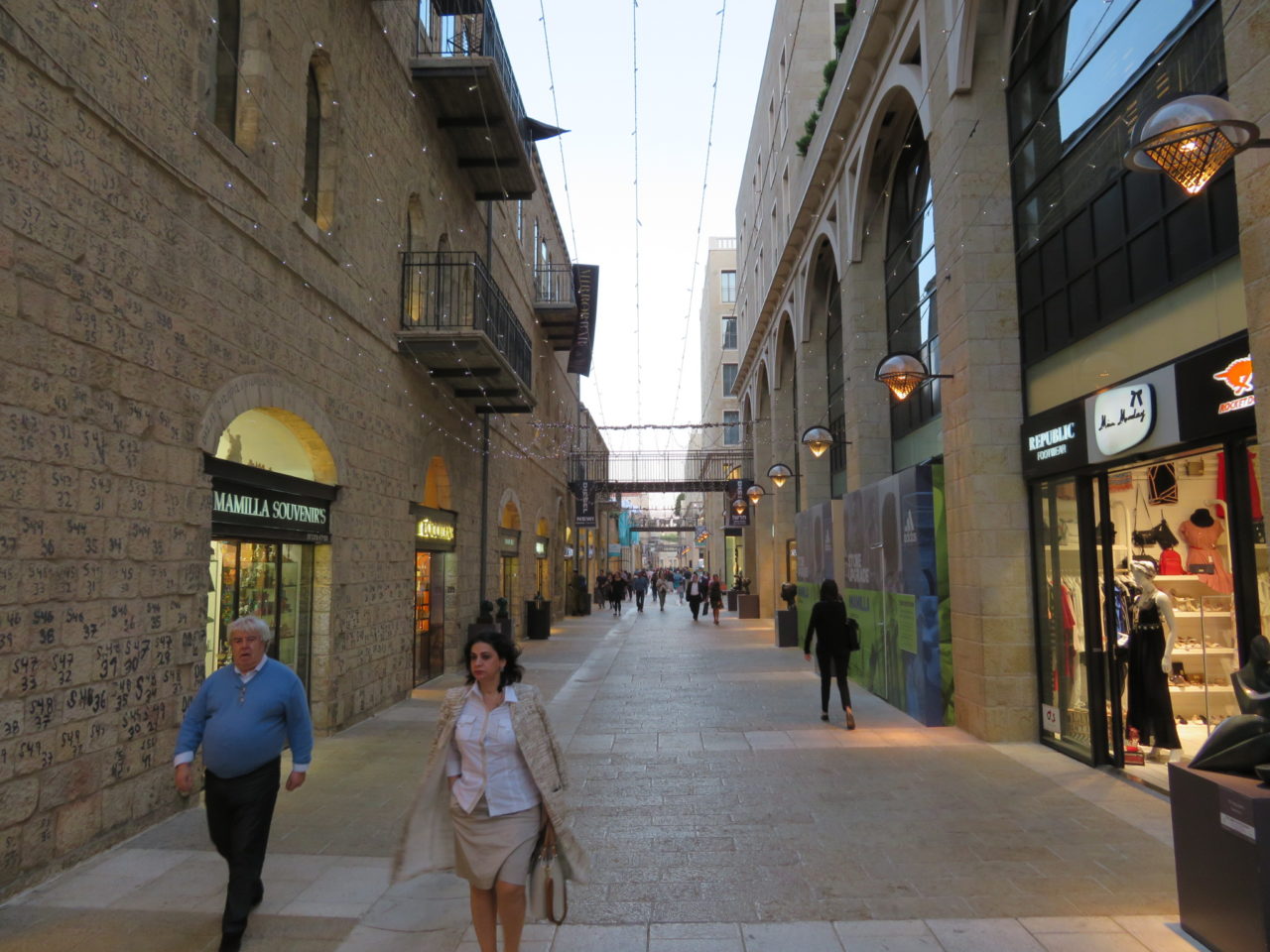 Vacationing in Israel ... Mamilla Mall links the Mamilla Hotel with Jaffa Gate and the Old City of Jerusalem