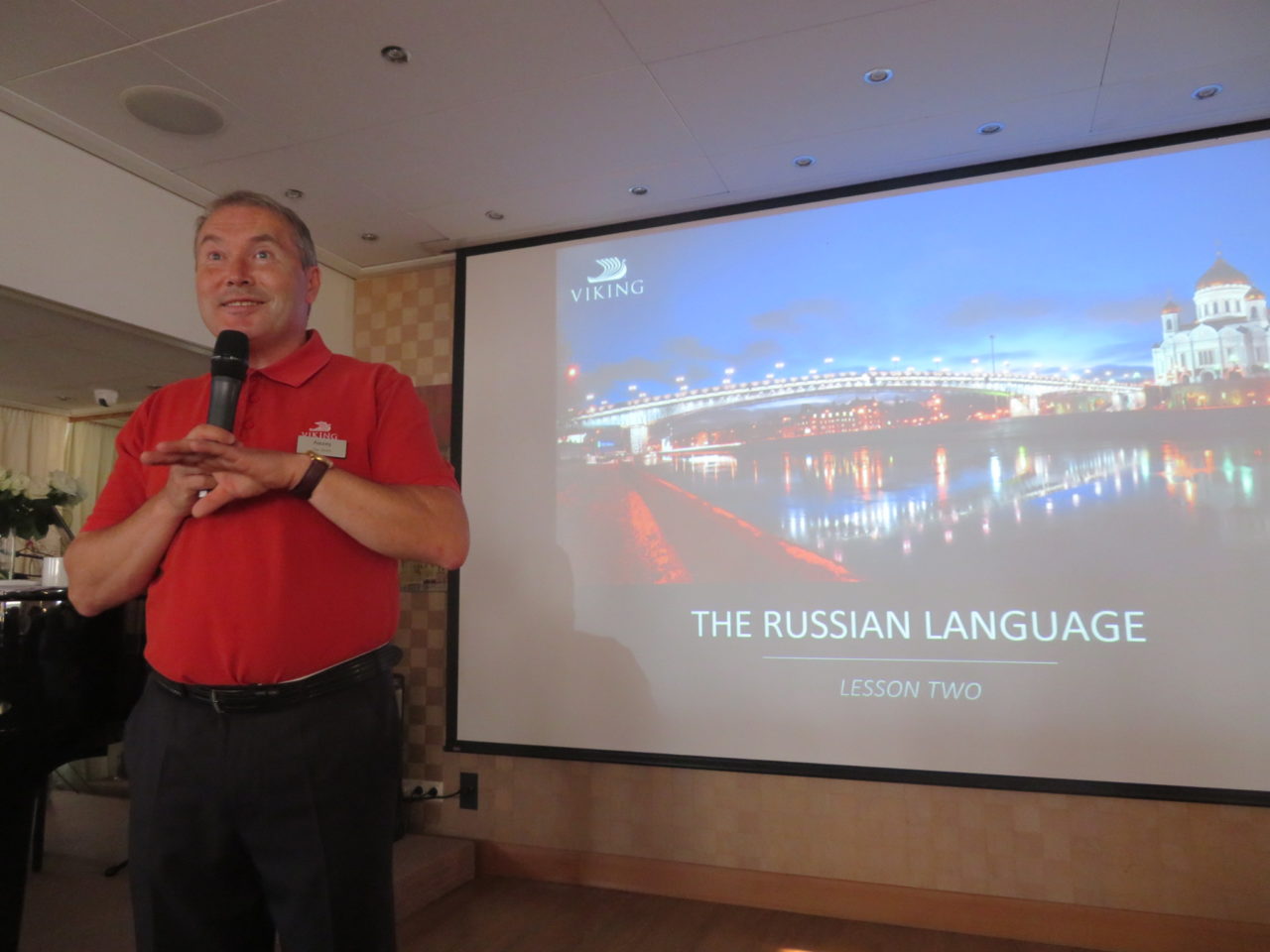 Russian history, culture, even Russian language lessons on every day of our Viking River Cruise in Russia by our three very erudite Russian tour escorts