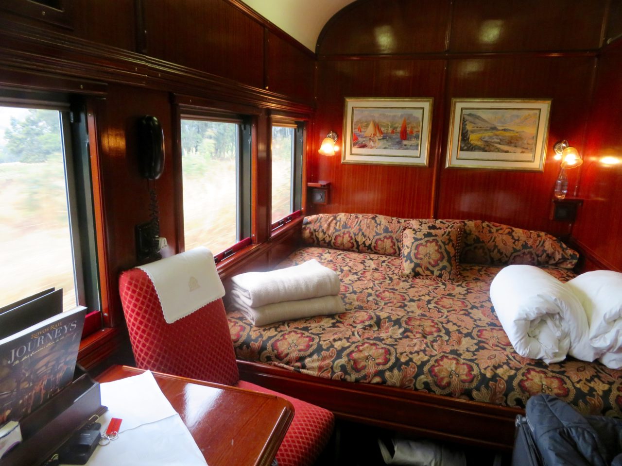 Part of our deluxe suite aboard <strong>Rovos <em>Rail</em></strong>