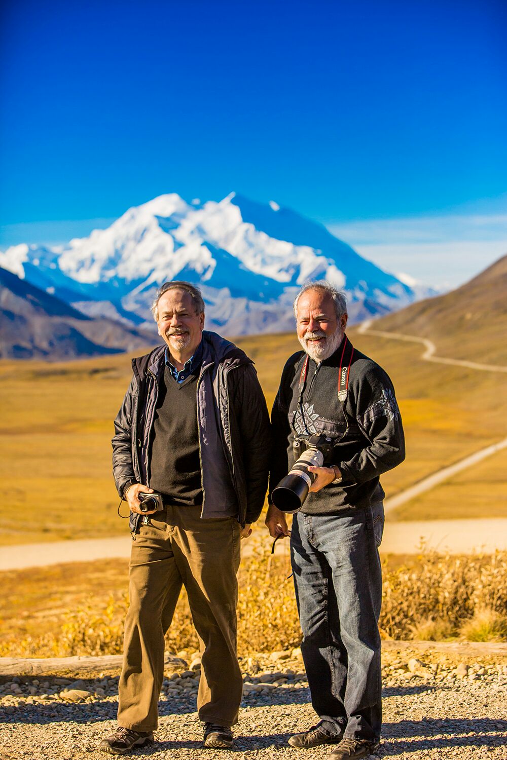 Denis and Louis-Simon in Mount Denali National Park in Alaska (photo by photographer Laura Grier of <a href="http://www.lauragrier.com/">LauraGrierTravel</a>)
