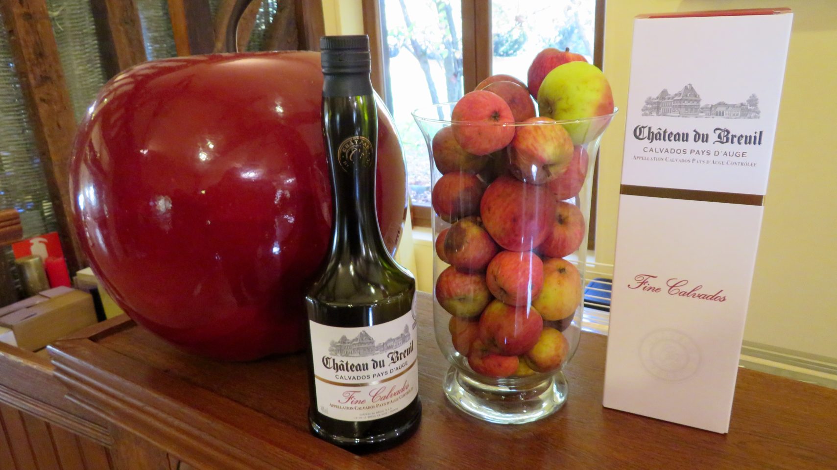 Calvados apple brandy from Chateau du Breuil in Normandie, France (Paris and Normandie AMAWaterways Cruise)