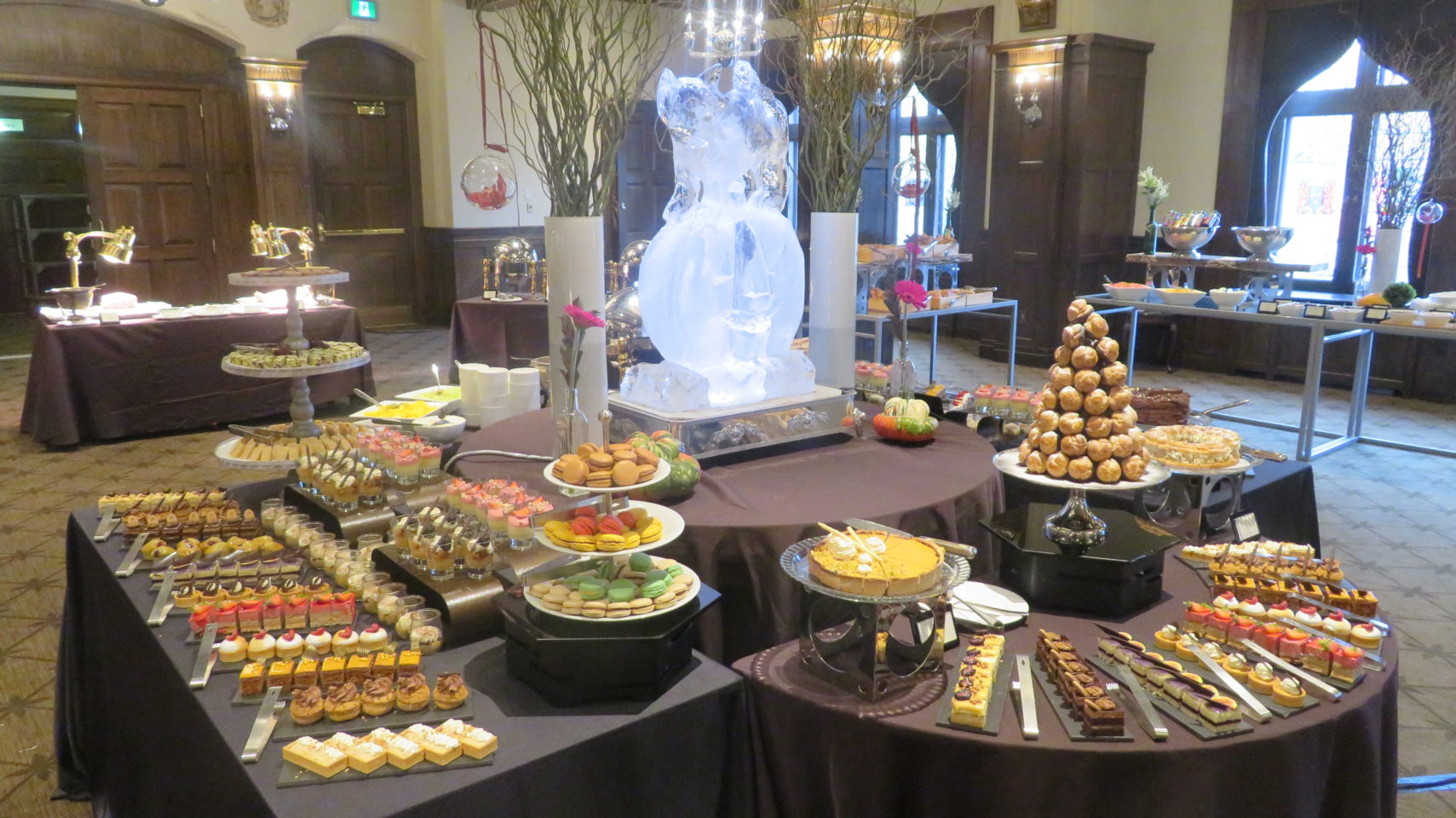 The Dessert Table at the Sunday Brunch of the Fairmont Le Chateau Frontenac