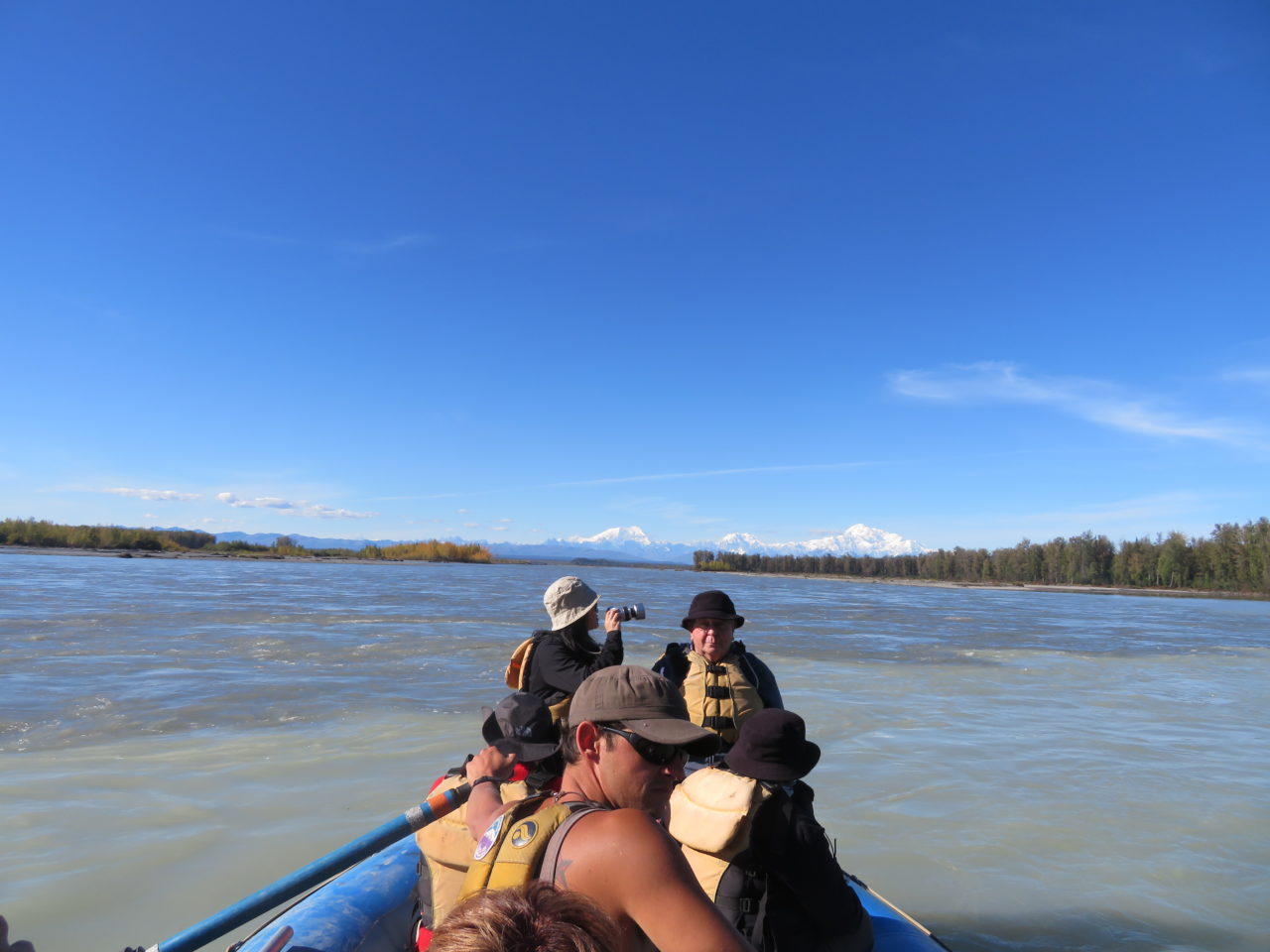 River rafting in the shadow of Denali ~ Alaska Cruise Tour
