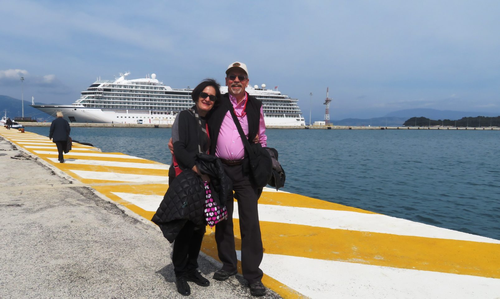 VIKING OCEAN CRUISES ~ Denis and Lynn in Corfu, Greece