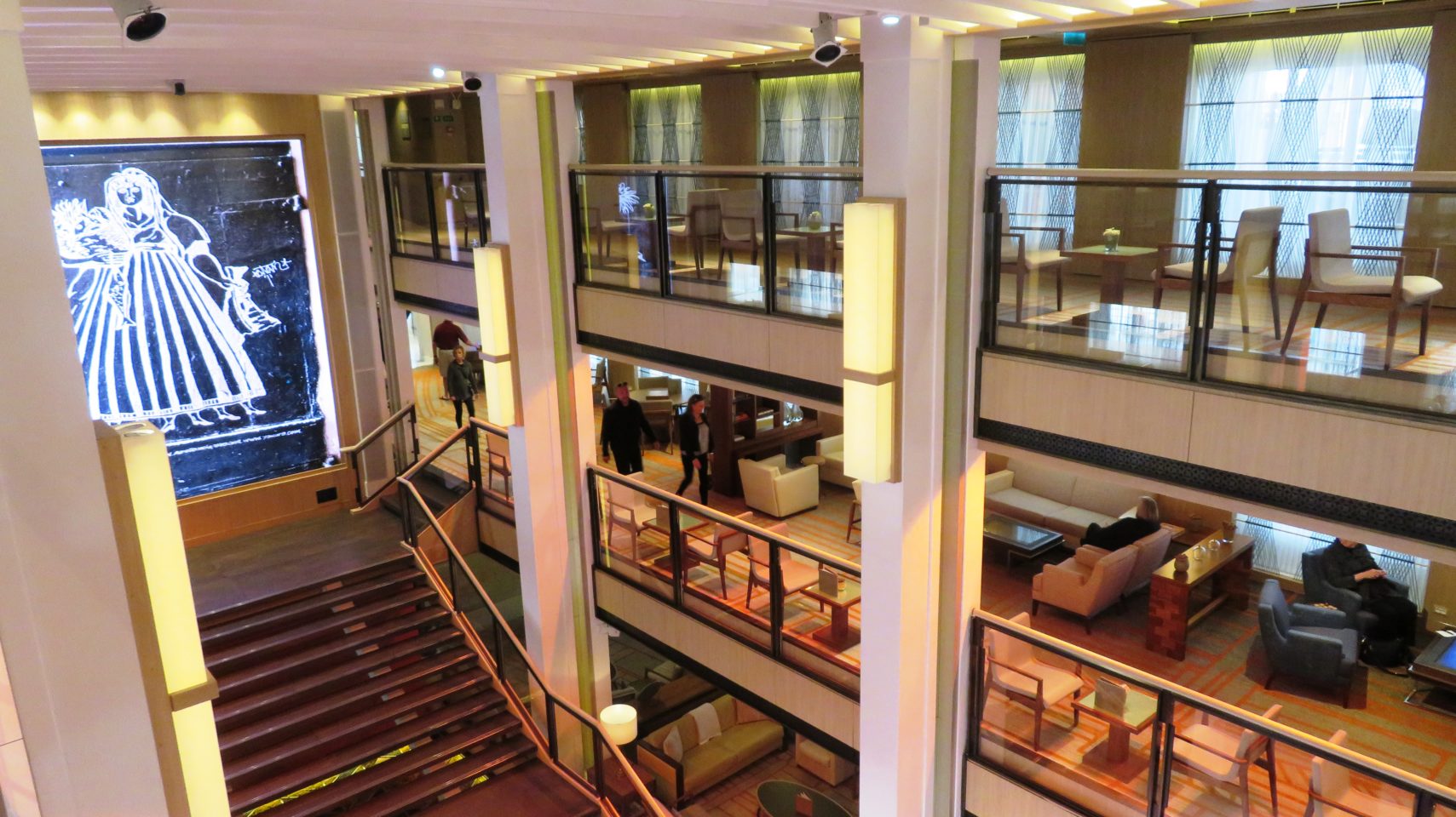 <em><strong>Viking Ocean Cruise Ships ~</strong> </em> Mumch Moment in the atrium of the <em><strong>Viking Star</strong></em>