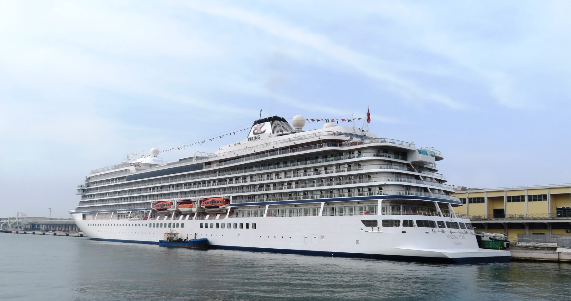 Viking Ocean Cruise Ships ~ Viking Star docked in Venice Italy
