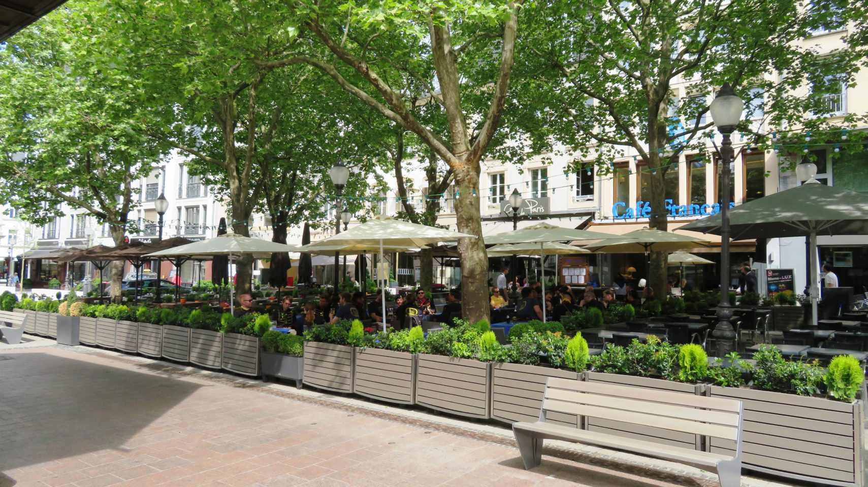 Outdoor Cafes on Place d'Armes in Luxembourg City, <em><strong>Luxembourg</strong></em>