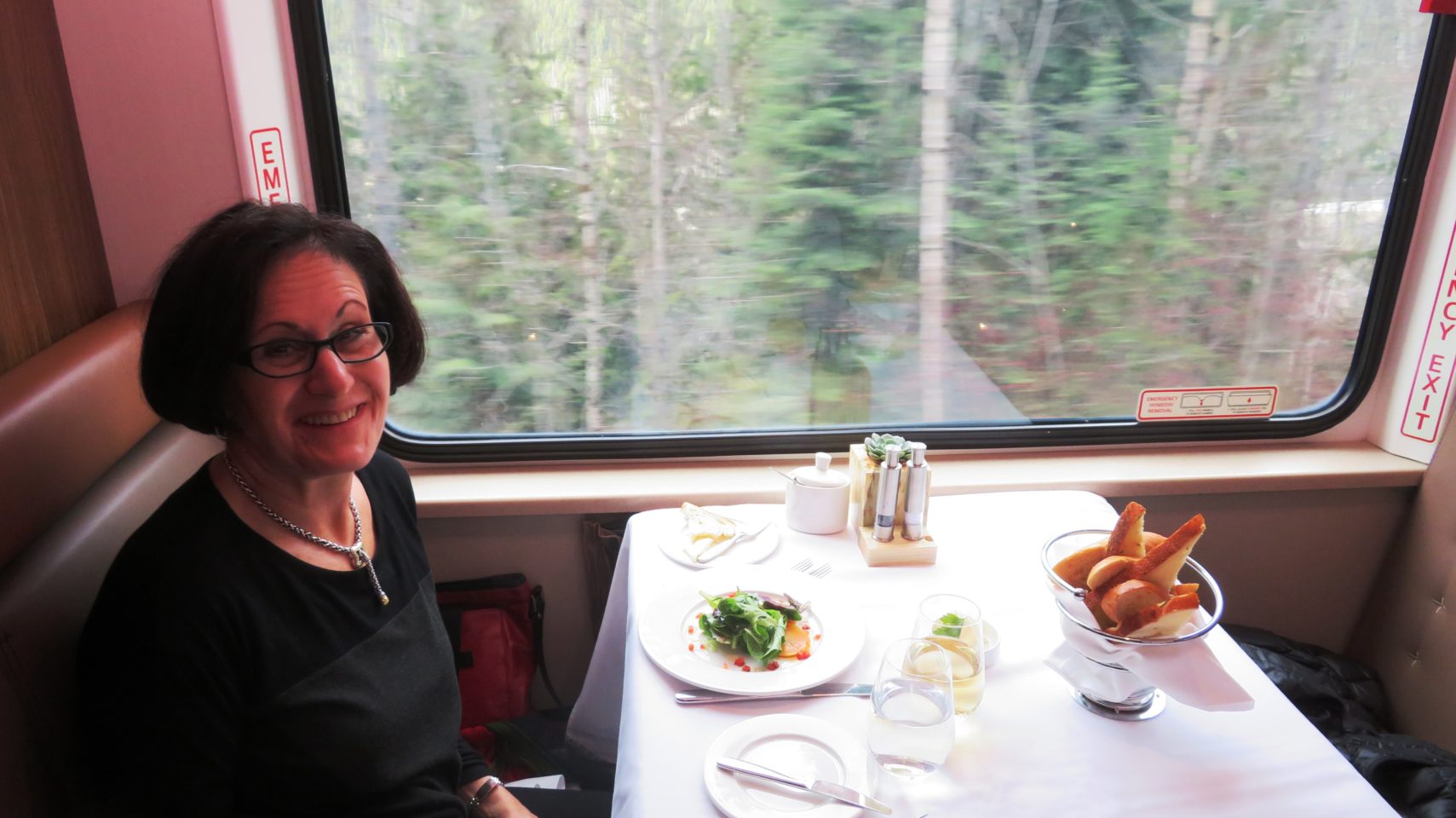 <em><strong>Rocky Mountaineer</strong></em> ~ Fresh market salad at lunch