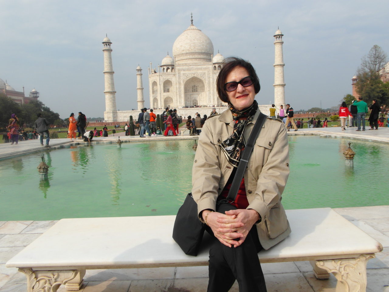 Lynn at the Taj Mahal in Agra, India ~ The Art of Travel Preparation