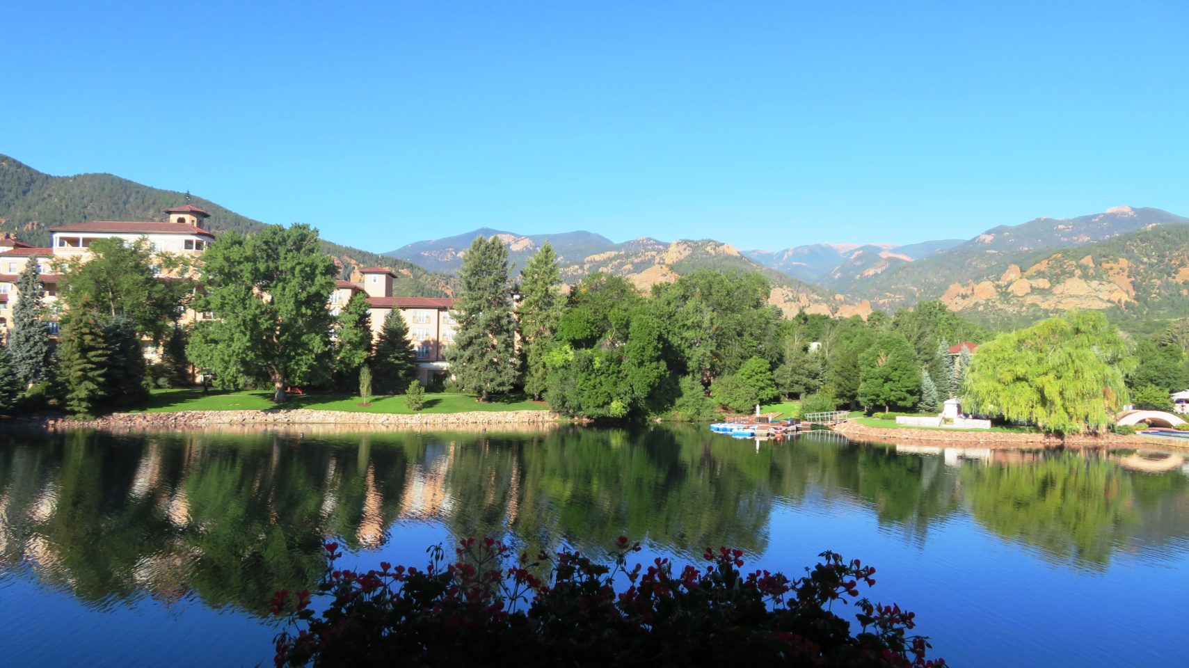 The Broadmoor Restaurants ~ Room Service breakfast comes with this incredible view !