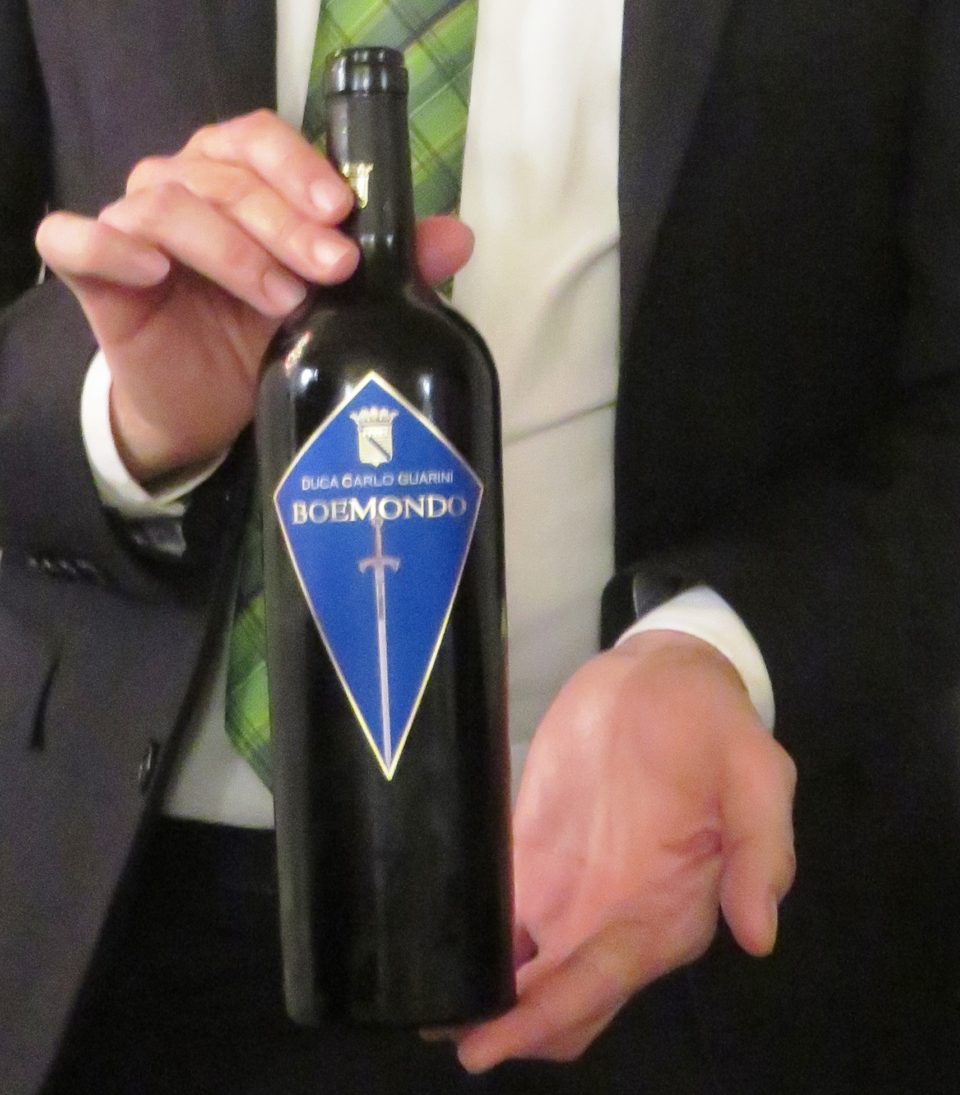 Bottle of complex, elegant and full-bodied NegroAmaro Boemondo red wine ~ The Wholesome Charms of Salento