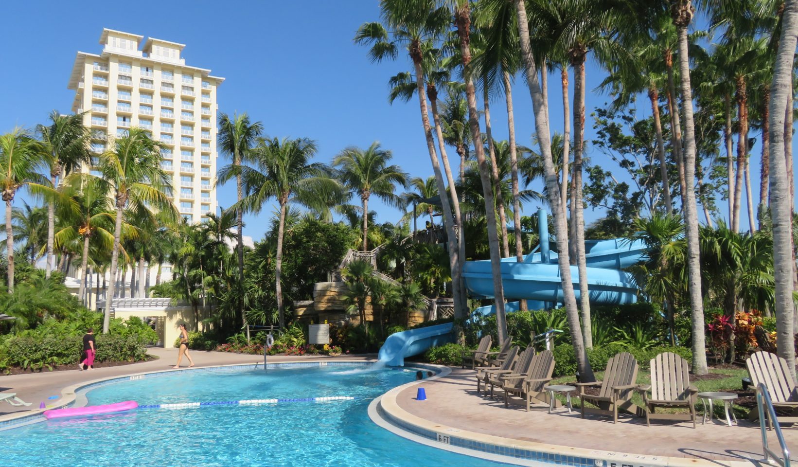 Five water slides and the largest poolscape in south Florida ~ Gem of a Florida Resort