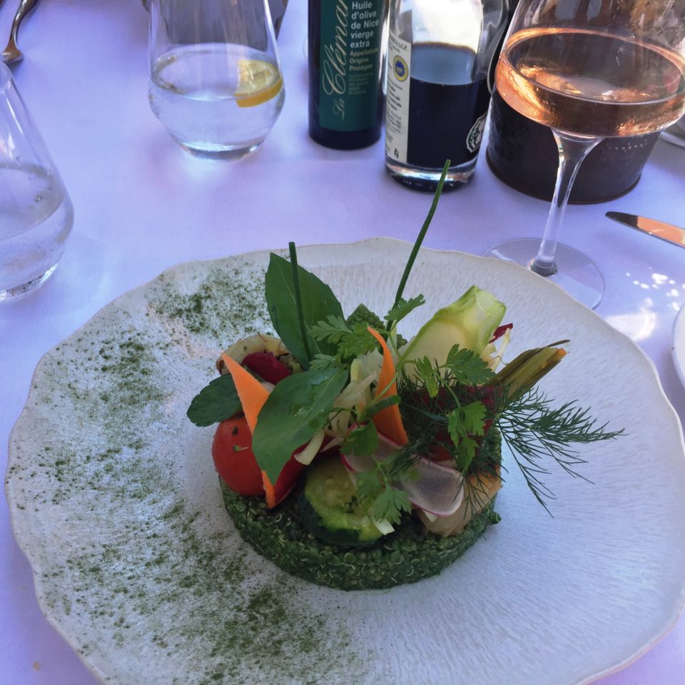 Exquisite Vegetarian Salad at La Mere Germaine in Villefranche-sur-Mer near Nice ~ When in Nice, we live to eat !