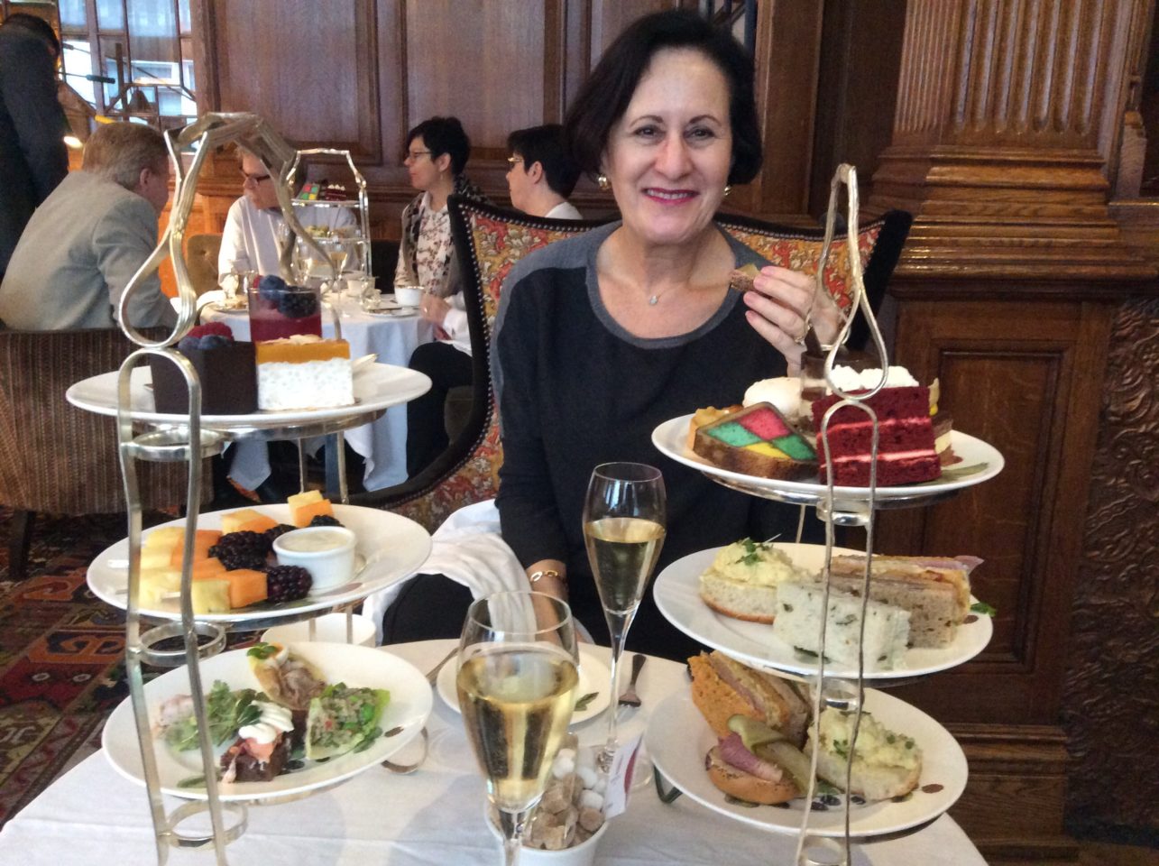 Afternoon Tea at The English Tea Room of Brown's Hotel in London